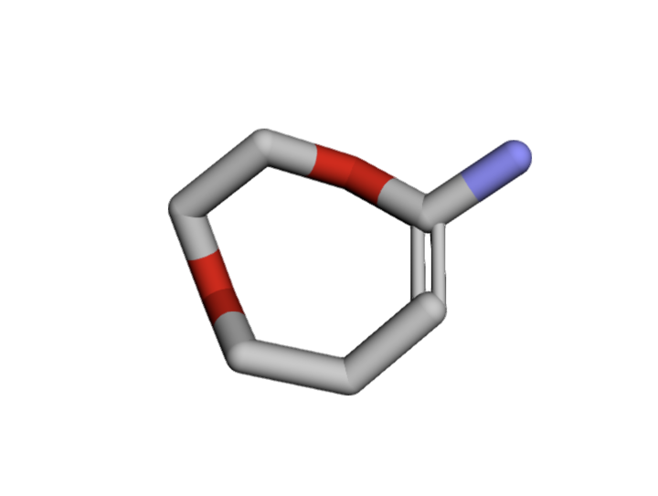 3D visualization of a molecule generated by an FDC-fine-tuned FlowMol
